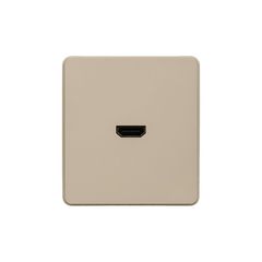 Розетка ROUND HDMI с/у шелк KRANZ