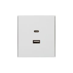 Розетка STRONG USB-A+Type-C 3А с функцией быстрой зарядки жемчуг KRANZ
