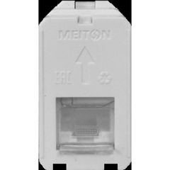 Розетка телефонии RJ11, 1 модульная MEITON A4258RJ11