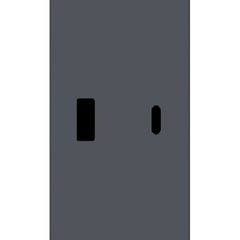USB+type с накладкой 2-ух модульная (ГРИФЕЛЬ МАТОВЫЙ) MEITON AL12C