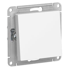 ATLASDESIGN AQUA 1-клавишный ПЕРЕКЛЮЧАТЕЛЬ, IP44, сх.6, 10АХ, механизм, БЕЛЫЙ