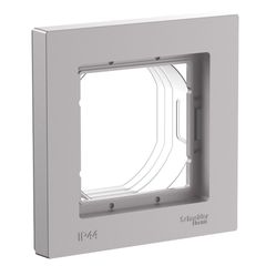 ATLASDESIGN AQUA 1-постовая РАМКА, IP44, АЛЮМИНИЙ