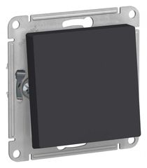 ATLASDESIGN AQUA 1-клавишный ПЕРЕКЛЮЧАТЕЛЬ, IP44, сх.6, 10АХ, механизм, КАРБОН