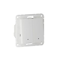 ATLASDESIGN SMART 2-кл. ВЫКЛЮЧАТЕЛЬ с подсв. с опц.нейтралью, Zigbee, сх.1, L(N), 10А, мех., БЕЛЫЙ