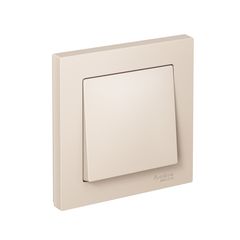 ATLASDESIGN 1-клавишный ВЫКЛЮЧАТЕЛЬ, сх.1, 10АХ, в сборе, БЕЖЕВЫЙ
