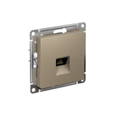 ATLASDESIGN РОЗЕТКА компьютерная RJ45 кат. 5e, механизм, ШАМПАНЬ