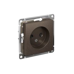ATLASDESIGN РОЗЕТКА без заземления со шторками, 16А, механизм, МОККО