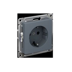 ATLASDESIGN РОЗЕТКА с заземлением без шторок, 16А, мех., быстрозажим. клем., ГРИФЕЛЬ