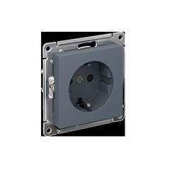ATLASDESIGN РОЗЕТКА с заземлением со шторками, 16А, механизм, быстрозажим. клем., ГРИФЕЛЬ