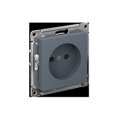 ATLASDESIGN РОЗЕТКА без заземления со шторками, 16А, мех., быстрозажим. клем., ГРИФЕЛЬ