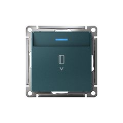 ATLASDESIGN ВЫКЛЮЧАТЕЛЬ карточный с подсветкой, 10А, без задержки отключения, механизм, ИЗУМРУД