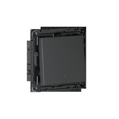 ATLASDESIGN SMART 1-кл. ВЫКЛЮЧАТЕЛЬ с подсв. с опц.нейтралью, Zigbee, сх.1, L(N), 10А, мех., КАРБОН