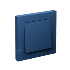 ATLASDESIGN 1-клавишный ВЫКЛЮЧАТЕЛЬ, сх.1, 10АХ, в сборе, быстрозажим. клем., АКВАМАРИН