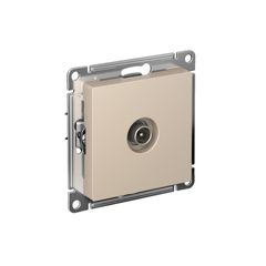 ATLASDESIGN TV РОЗЕТКА оконечная 1дБ, механизм, ПЕСОЧНЫЙ