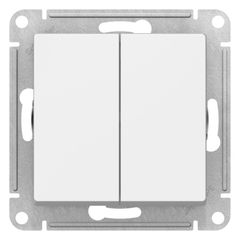 ATLASDESIGN 2-клавишный ВЫКЛЮЧАТЕЛЬ КНОПОЧНЫЙ, сх.5, 10А, механизм, ЛОТОС