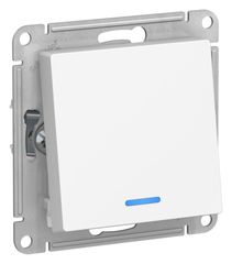 ATLASDESIGN 1-клавишный ПЕРЕКЛЮЧАТЕЛЬ с подсветкой, сх.6а, 10АХ, механизм, ЛОТОС