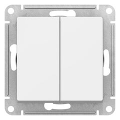 ATLASDESIGN 2-клавишный ПЕРЕКРЕСТНЫЙ ПЕРЕКЛЮЧАТЕЛЬ, сх.7+7, 10АХ, механизм, ЛОТОС