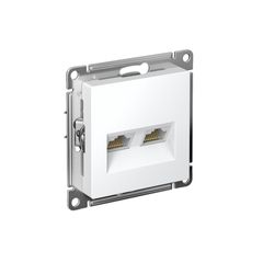 ATLASDESIGN РОЗЕТКА двойная компьютерная RJ45+RJ45 кат. 5e, механизм, ЛОТОС