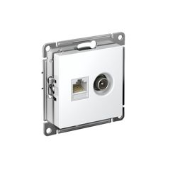 ATLASDESIGN РОЗЕТКА двойная ТВ + компьютерная RJ45 кат. 5e, механизм, ЛОТОС
