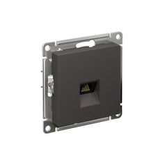 ATLASDESIGN РОЗЕТКА компьютерная RJ45 кат. 5e, механизм, БАЗАЛЬТ