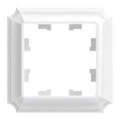 ATLASDESIGN ANTIQUE 1-постовая РАМКА, БЕЛЫЙ