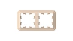 ATLASDESIGN ANTIQUE 2-постовая РАМКА, универсальная, ПЕСОЧНЫЙ