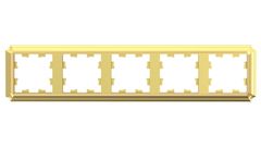 ATLASDESIGN ANTIQUE 5-постовая РАМКА, универсальная, ЗОЛОТО