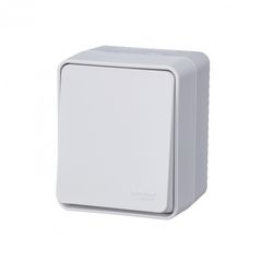 ATLASDESIGN PROFI IP54 О/У 1-клавишный ПЕРЕКЛЮЧАТЕЛЬ, сх.6, 10АХ, БЕЛЫЙ