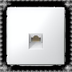 ARTGALLERY РОЗЕТКА компьютерная RJ45, кат. 6A, механизм, БЕЛЫЙ