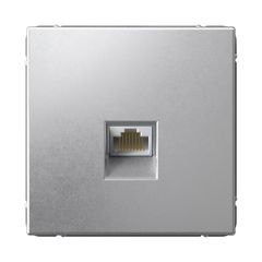 ARTGALLERY РОЗЕТКА компьютерная RJ45, кат. 6A, механизм, АЛЮМИНИЙ