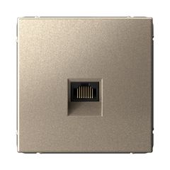 ARTGALLERY РОЗЕТКА компьютерная RJ45, кат. 6A, механизм, ШАМПАНЬ