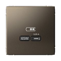 ARTGALLERY USB РОЗЕТКА тип-С 65Вт высокоскор.заряд. QC, PD, механизм, МОККО