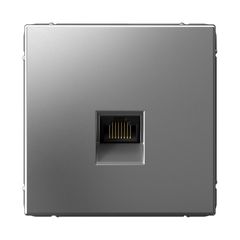 ARTGALLERY РОЗЕТКА компьютерная RJ45, кат. 5е, механизм, СТАЛЬ