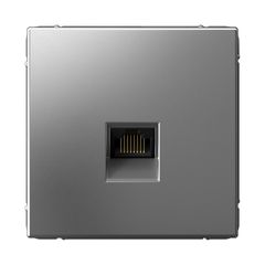 ARTGALLERY РОЗЕТКА компьютерная RJ45, кат. 6A, механизм, СТАЛЬ