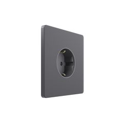 Systeme Infinity, Розетка С/У с ЗК (250В, 16А, защит.шторки), Вулканический пепел