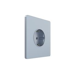 Systeme Infinity, Розетка С/У с ЗК (250В, 16А, защит.шторки), Стальное небо