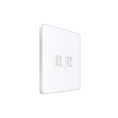 Systeme Infinity, Розетка информационная С/У RJ-45 кат.6 2-я, Арктический лед