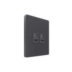 Systeme Infinity, Розетка информационная С/У RJ-45 кат.5e 2-я, Вулканический пепел