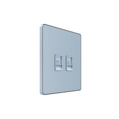 Systeme Infinity, Розетка информационная С/У RJ-45 кат.5e 2-я, Стальное небо