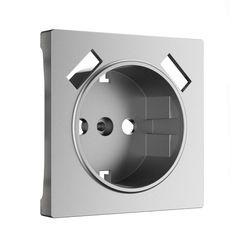 Накладка для розетки USB  (серебряный матовый)