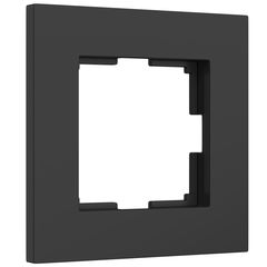 Рамка на 1 пост Slab (черный софт)