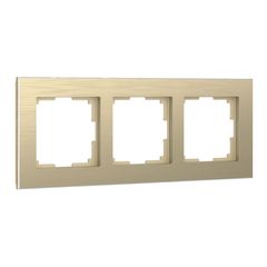Рамка на 3 поста Aluminium (шампань)