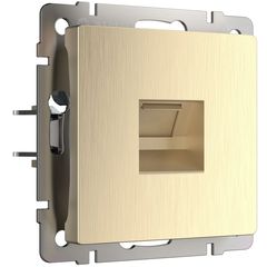 Розетка Ethernet RJ-45 (шампань рифленый)