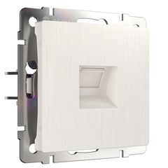 Телефонная розетка RJ-11 (перламутровый рифленый)