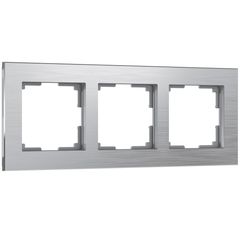 Рамка на 3 поста Aluminium (алюминий)